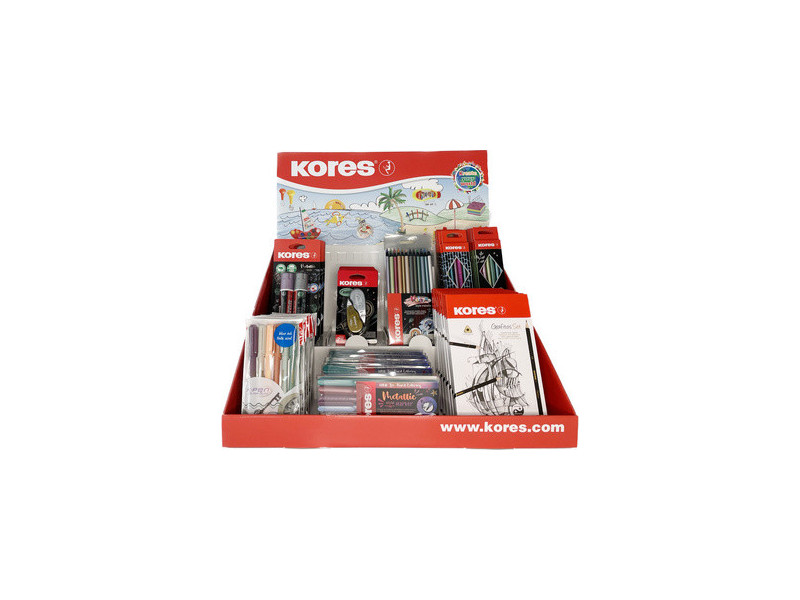 Kores Présentoir de comptoir série Metallic, présentoir