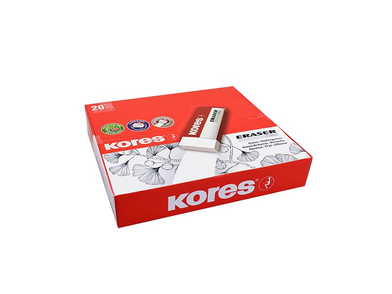 Kores gomme en plastique 'KE20',(L)60 x (P)21 x (H)10 mm