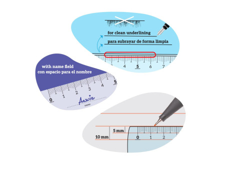 Kores Kit de géometrie GEO15, 4 pièces, assorti