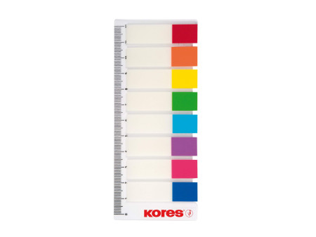 Kores Marque pages - film, 12 x 45 mm, 8 x 15 feuilles