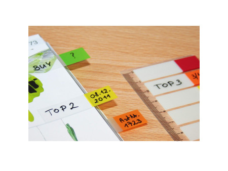 Kores Marque pages - film, 12 x 45 mm, 8 x 15 feuilles