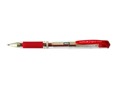 uni-ball Stylo roller encre gel SIGNO broad UM153C, rouge