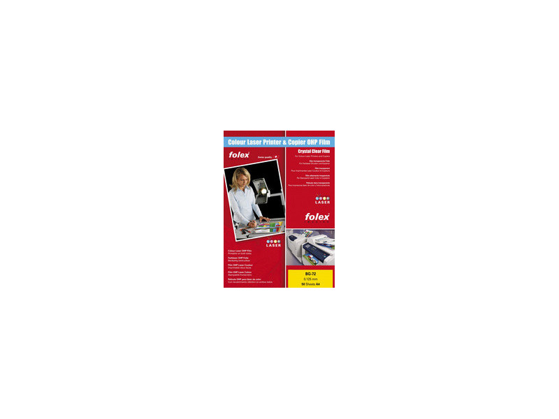 FOLEX Transparent pour laser Color BG-72, A4, transparent