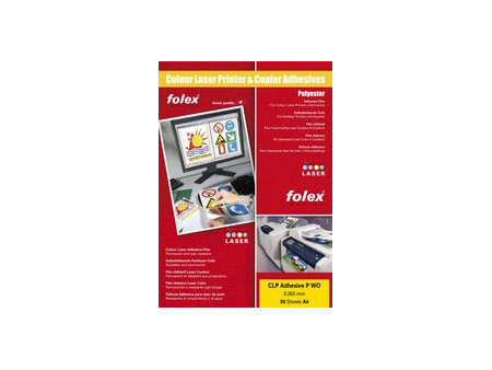 FOLEX Transparent laser couleur CLP Adhesives P WO, SRA3