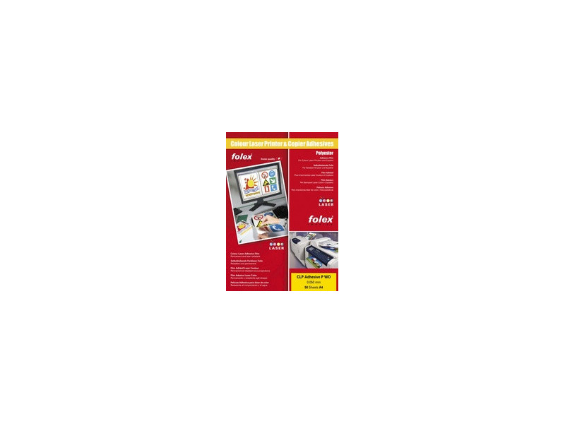 FOLEX Transparent laser couleur CLP Adhesives P WO, SRA3