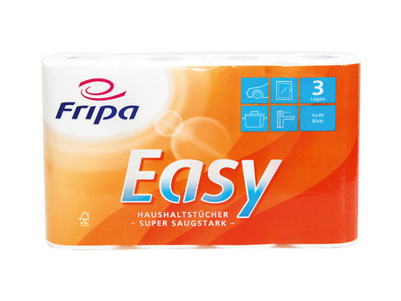Fripa Rouleau d'essuie-tout Easy, 3 couches, ultra blanc