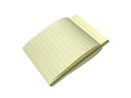 Kores Note adhésive 'jaune pastel' 150 x 100 mm, ligné