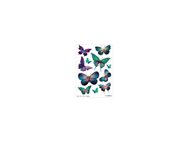 HERMA Sticker pailleté MAGIC Papillons violet