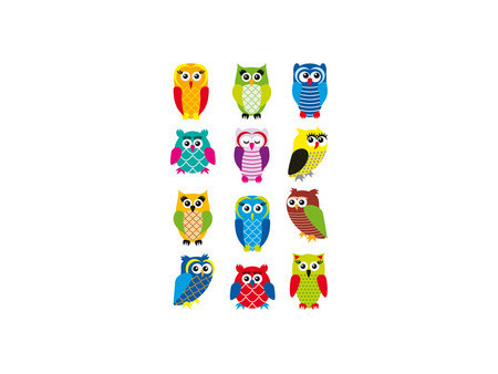 HERMA Sticker MAGIC 'Chouettes', film scintillant