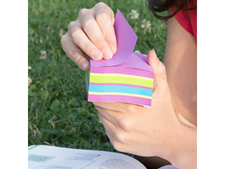 Kores Bloc-note cube 'Spring', 75 x 75 mm, 4 couleurs