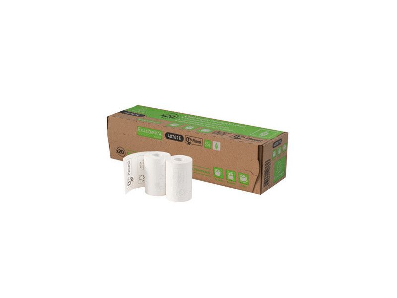 EXACOMPTA Bobine pour ticket de CB, 57 mm x 18 mm, blanc
