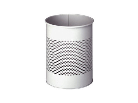 DURABLE Corbeille papier METAL, ronde, 15 litres, anthracite