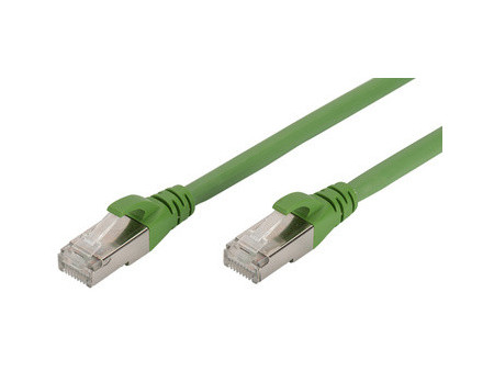 DIGITUS Câble de brassage, Cat.6A, S/FTP, 3,0 m, vert