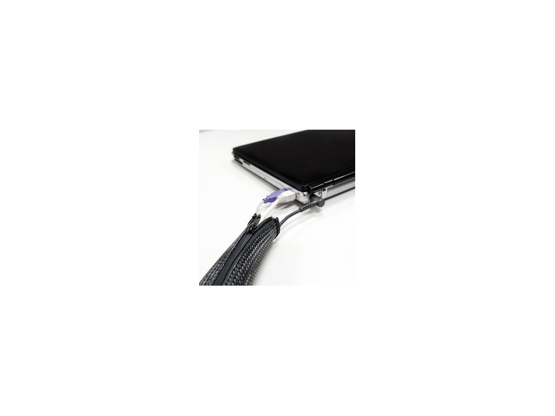 LogiLink Gaine pour câble, 1,0 m, capacité: 20 mm, noir