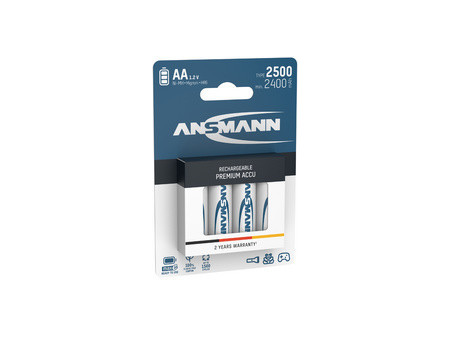 ANSMANN Pile rechargeable NiMH maxE, Mignon (AA), 2.500 mAh