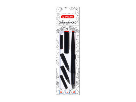 herlitz Kit de calligraphie, 5 pièces, noir