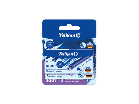Pelikan Cartouches d'encre longues 4001 GTP/5/2/B, bleu