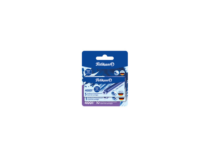 Pelikan Cartouches d'encre longues 4001 GTP/5/2/B, bleu