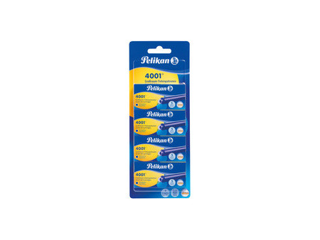 Pelikan Cartouches d'encre longues 4001 GTP/5/2/B, bleu