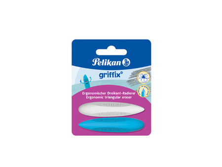 Pelikan Gomme triangulaire griffix, sur carte blister