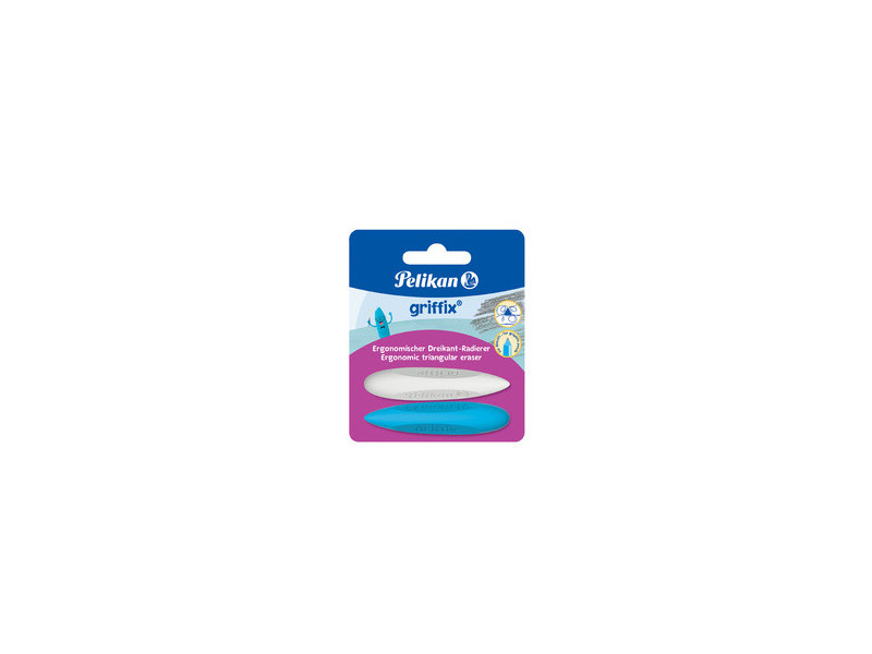 Pelikan Gomme triangulaire griffix, sur carte blister