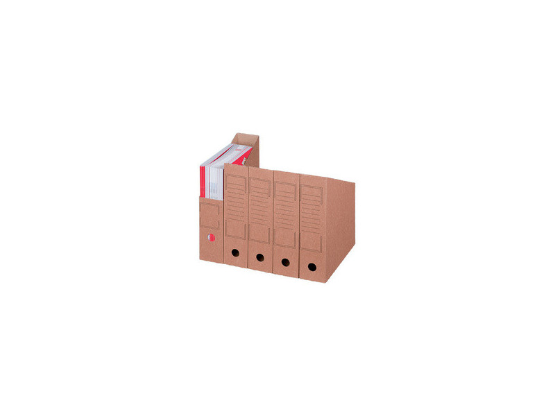 smartboxpro Collecteur vertical à archives, A4, marron
