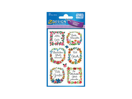 AVERY Zweckform Sticker ZDesign 'tournesols & coccinelles'