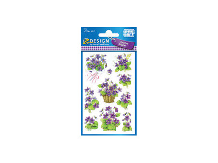 ZDesign CREATIVE Sticker 'fleurs', coloré