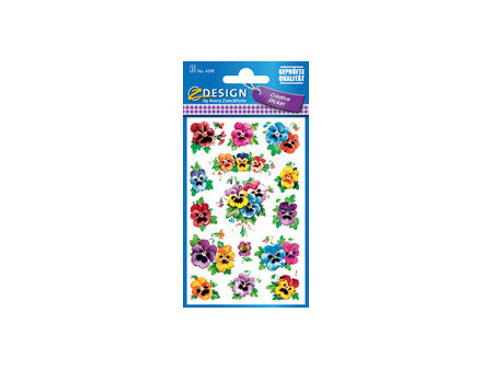 ZDesign CREATIVE Sticker 'fleurs', coloré