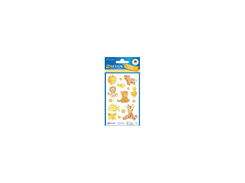 AVERY Zweckform ZDesign KIDS Sticker papier, noir/blanc