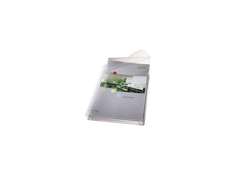 LEITZ Pochette perforée Maxi avec rabat, A4, PVC, grainée