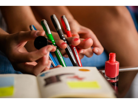 STABILO Stylo roller worker colorful, étui de 4