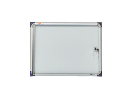 nobo Vitrine, extra plat, fond métal, 2 x format A4
