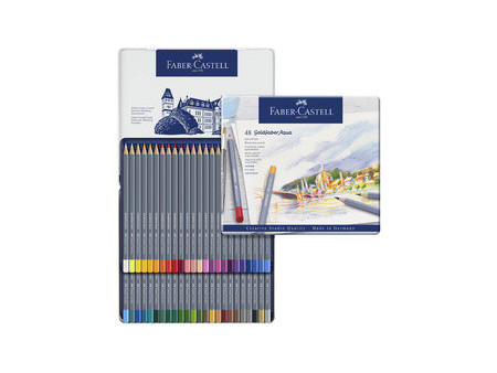 FABER-CASTELL Crayons de couleur aquarellables GOLDFABER