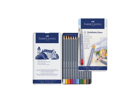 FABER-CASTELL Crayons de couleur aquarellables GOLDFABER
