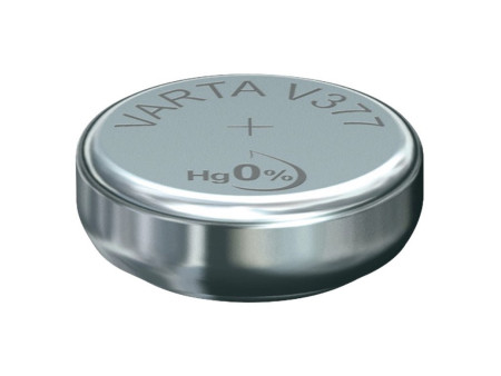 VARTA Pile oxyde argent pour montres, V377 (SR66), 1,55 V