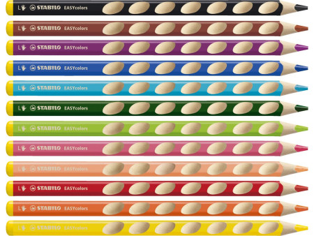 STABILO Crayon de couleur EASYcolors, pour gauchers, étui