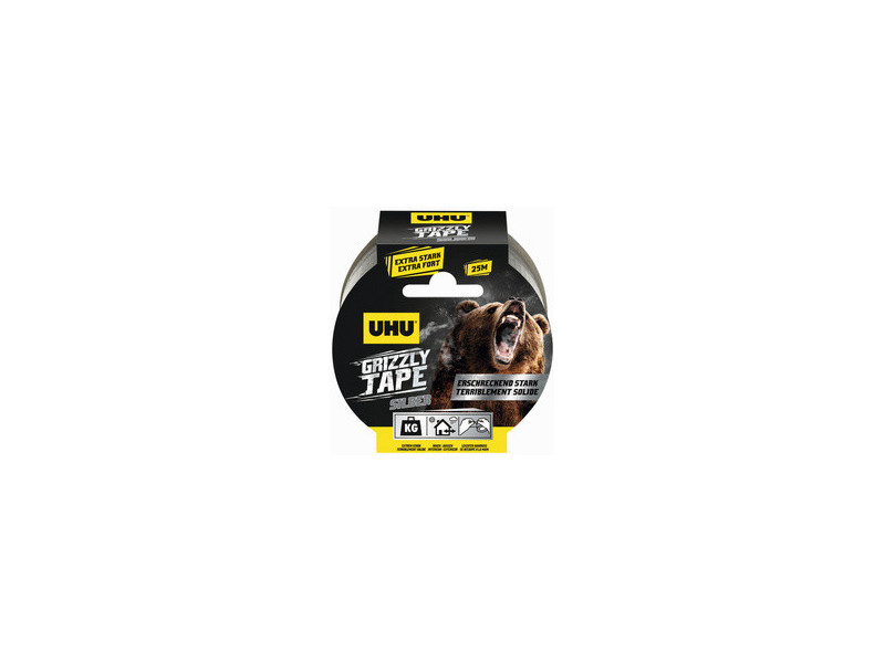 UHU Ruban adhésif toilé en PE GRIZZLY TAPE, 49 mm x 25 m