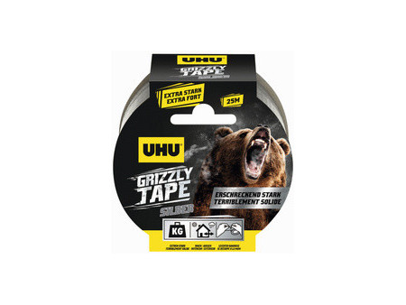 UHU Ruban adhésif toilé en PE GRIZZLY TAPE, 49 mm x 25 m