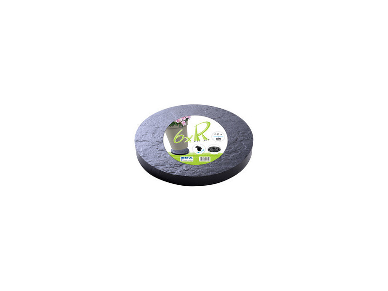 EDA Support à roulettes pour pot, 6 roulettes, aspect pierre