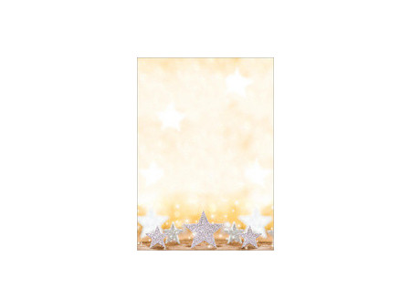 sigel Papier à motif de Noël 'Glitter Stars', A4, 90 g/m2