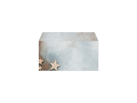 sigel Enveloppe à motif de Noël 'Glitter Stars', format long