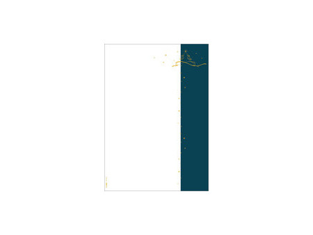 sigel Papier à motif de Noël 'Blue Harmony', A4, 90 g/m2