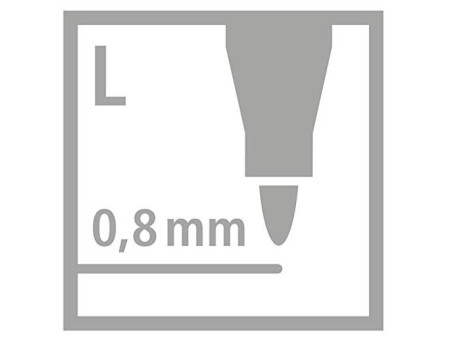 STABILO Feutre GREENpoint, largeur du tracé: 0,8 mm, vert