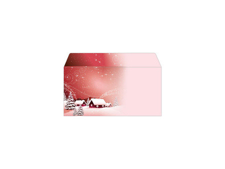 sigel Enveloppe à motif de Noël 'Christmas in rose gold'