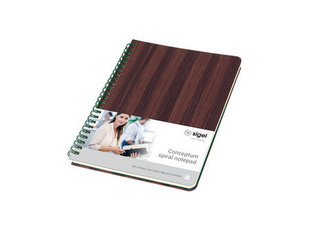 sigel Cahier à spirale Edition Conceptum Nature, A5, bois