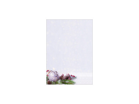 sigel Papier à motif de Noël 'Beige Christmas Candle', A4