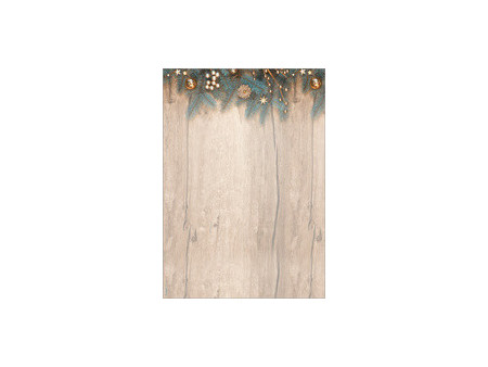 sigel Papier à motif de Noël 'Beige Christmas Candle', A4