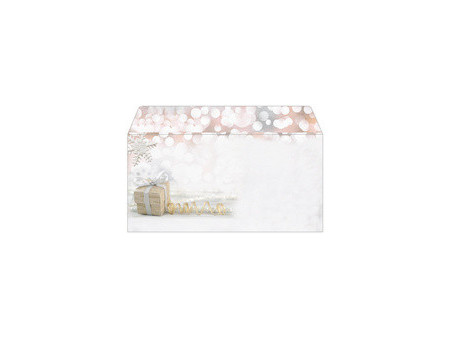 papier Enveloppe à motif de Noël 'Chalet Style', format long