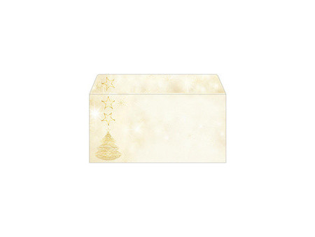 papier Enveloppe à motif de Noël 'Chalet Style', format long